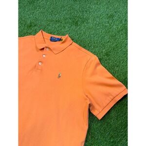 Polo Ralph Lauren Mens Classic Fit Short Sleeve Polo Shirt Orange Large
